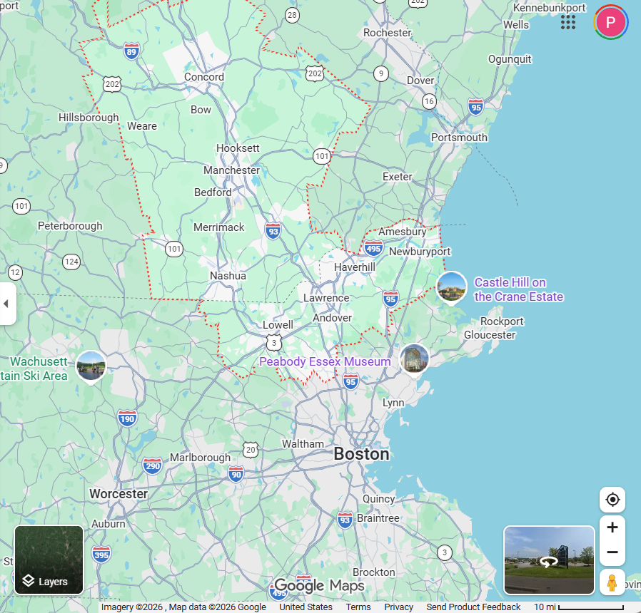 Service area map